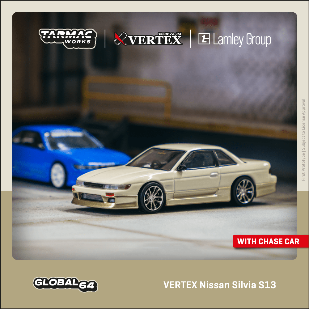 [Oseky]TarmacWorks TW025 日产 VERTEX Silvia S13 合金 1:64 - 图0