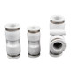 Plastic quick plug connector PU direct PE tee