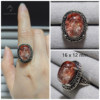 Limpid green ghost crystal ring one thing one picture