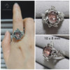 Limpid green ghost crystal ring one thing one picture