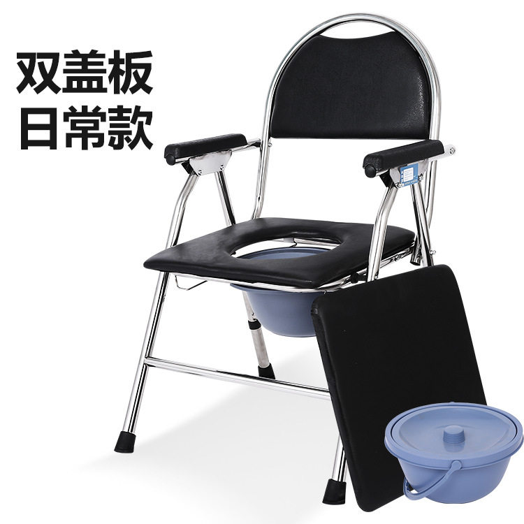 老年人坐便椅加固大便器移动马桶 康际医疗器械便厕用具