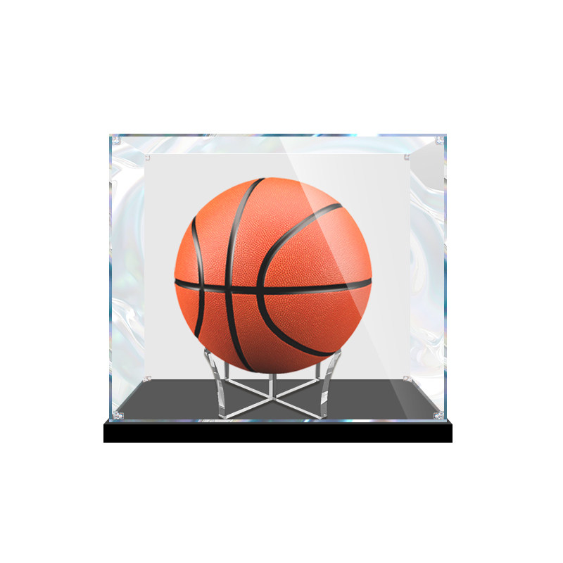 篮球球星签名球透明收藏盒玻璃防尘罩足透明收纳手办亚克力展示盒,淘宝优惠券,粉丝福利购,淘宝优惠卷