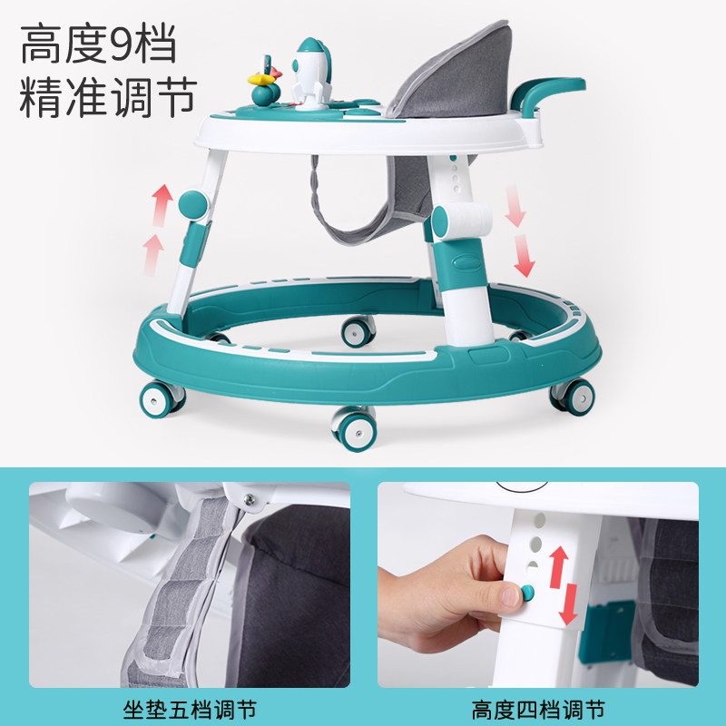 学步车防o型腿宝宝多功能脚步车 布袋汪汪学步车
