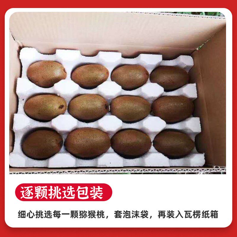 陕西周至翠香新鲜纯甜绿心猕猴桃 脆誉甜奇异果/猕猴桃