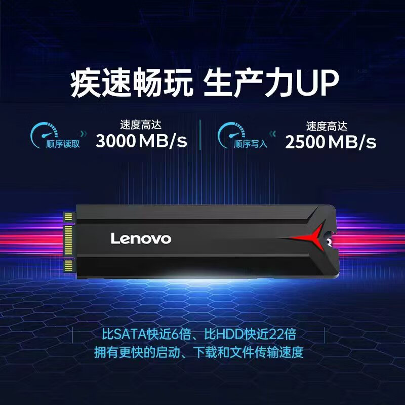 联想拯救者M.2固态硬盘256g 512g SSD台式电脑笔记本m2固态nvme1t-图2