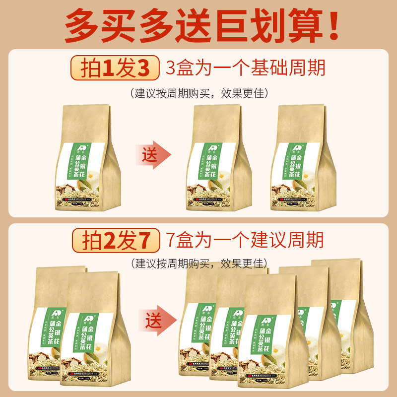 敖东清火蒲公英菊花组合金银花茶 敖东和盈养生茶