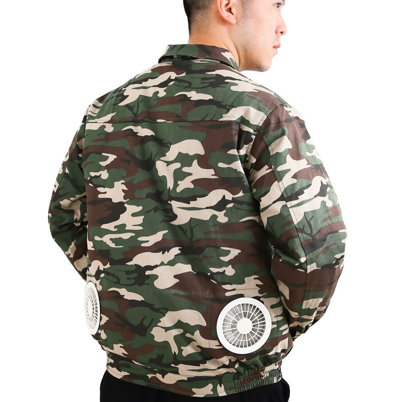 夏季降温空调服带风扇的劳保工作服 幼珠工装制服