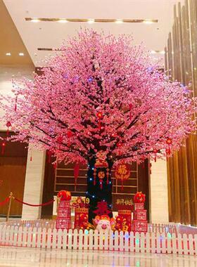 仿真桃花树厂家定制假桃花树各种仿真假树人造许愿树婚庆大树