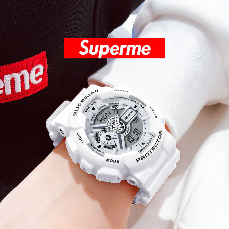 superme旗舰女初中小学生电子表 superme手表国产腕表