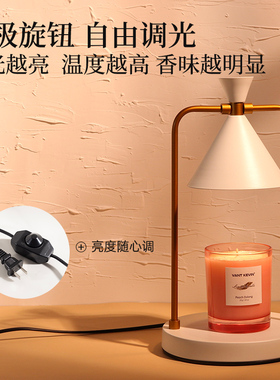 香薰蜡烛融蜡灯可调光ins复古