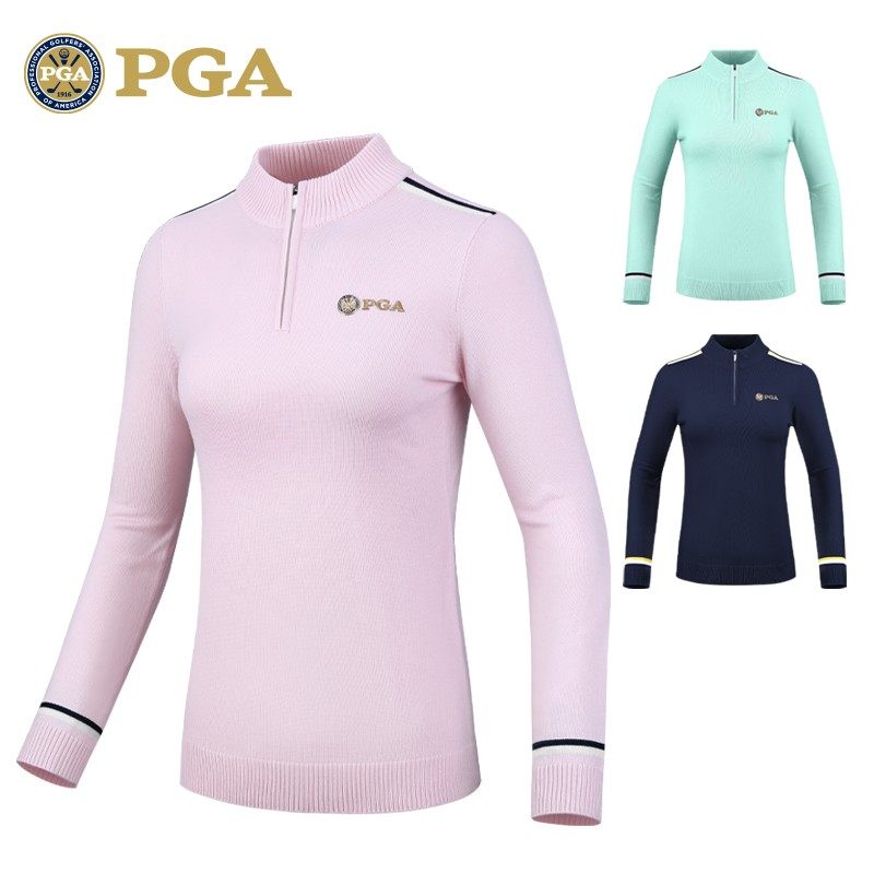 美国PGA 2026高尔夫衣服女装毛衣羊拉链毛针织衫上衣亲肤保暖,淘宝优惠券,粉丝福利购,淘宝优惠卷
