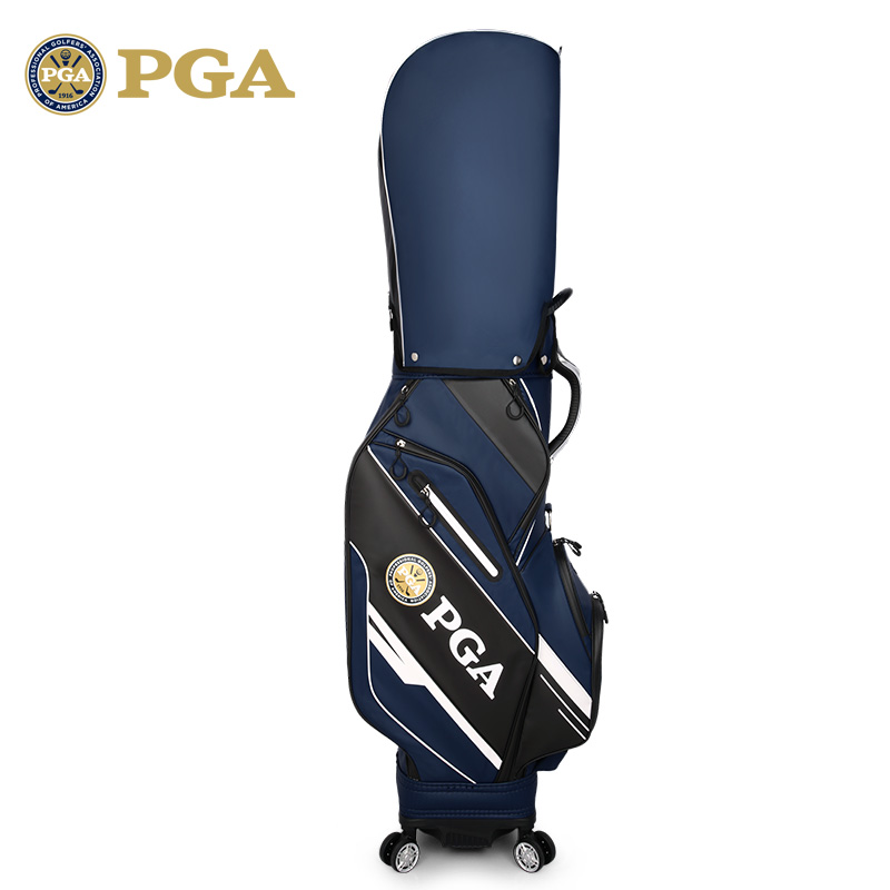 美国PGA 高尔夫球包男女伸缩球包硬壳航空托运包万向四轮送防雨罩 - 图0