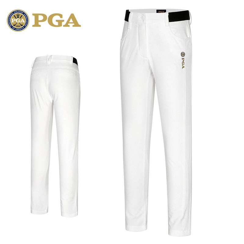 美国PGA儿童高尔夫服装秋冬男童长裤加绒保暖青少年裤子弹力腰带