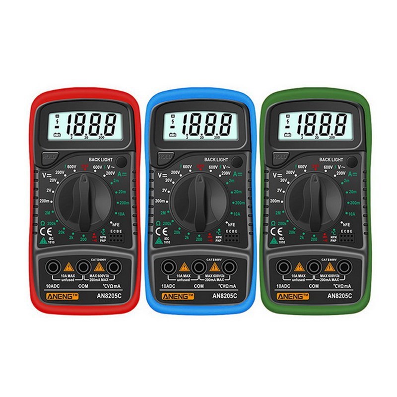 AN8205C Digital Multimeter/DC Ammeter Volt Ohm Tester Meter-图1