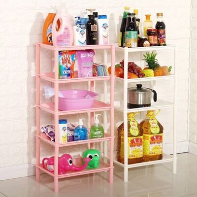 Large bathroom shelf toilet toilet storage rack plastic sto