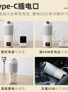 SDRNKA电热水杯便携式烧水保温恒温杯烧水杯迷你旅行电热杯水壶