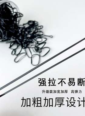 加粗加厚橡皮筋女扎头发一次性