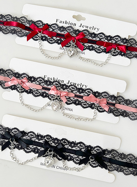 金花银叠少女萝莉锁骨链条带吊坠