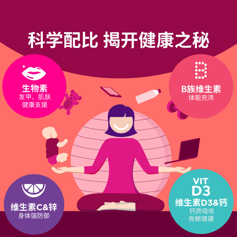 OLLY女士复合维生素软糖两瓶装