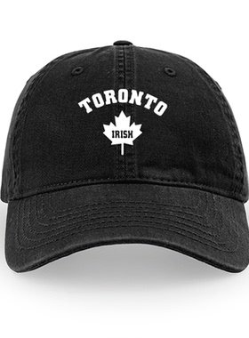 加拿大多伦多大学TORONTO IRISH枫叶标志帽子棒球帽做旧男女鸭舌