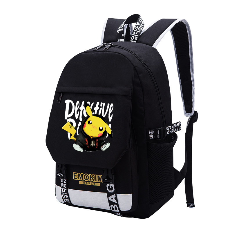 皮卡丘小学生男孩时尚潮流女双肩包 远山远双肩背包