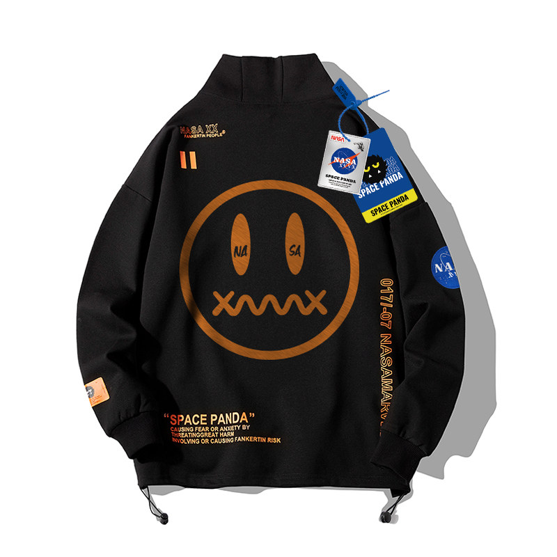 nasa xvvx旗舰店官网联名鬼脸卫衣 太空熊猫卫衣