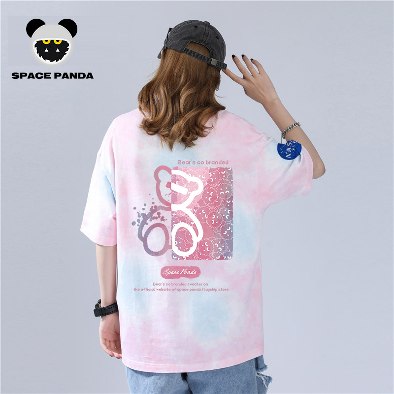 太空熊猫联名nasa旗舰店官网男t恤 太空熊猫T恤
