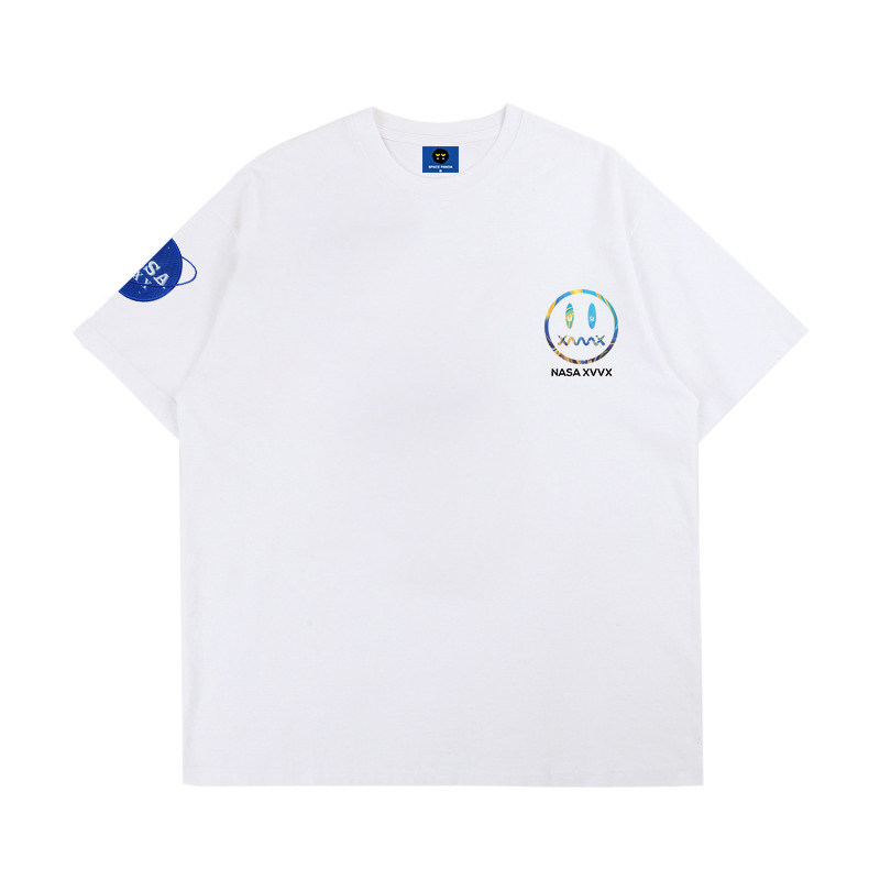 小恶魔鬼脸短袖联名nasa宇航员t恤 太空熊猫T恤