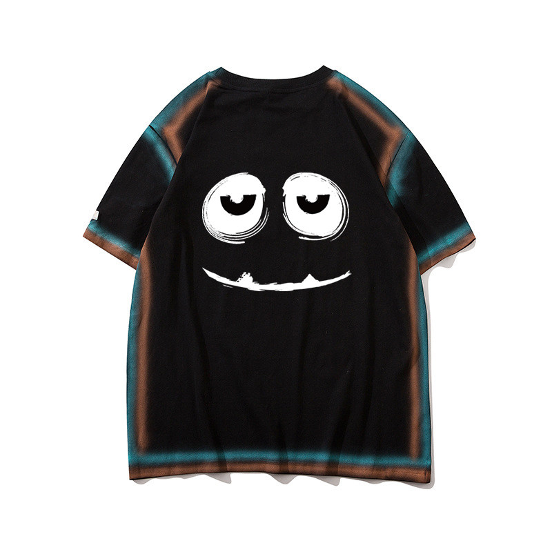 nasa xx联名小恶魔熊猫ins夏t恤 太空熊猫T恤