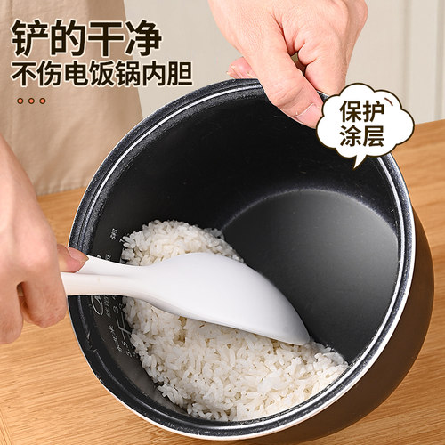 可立硅胶饭勺食品级盛饭勺子不粘米饭电饭煲干饭勺家用盛饭铲子 - 图2
