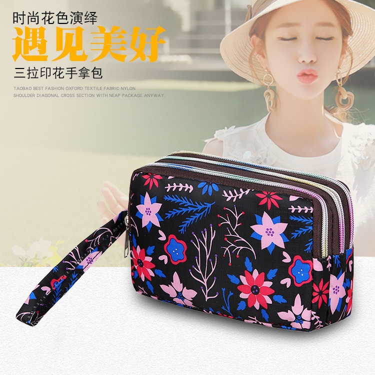零钱包女手机包袋长款帆布手拿包简约三层拉链手包女士小包大容量,淘宝优惠券,粉丝福利购,淘宝优惠卷