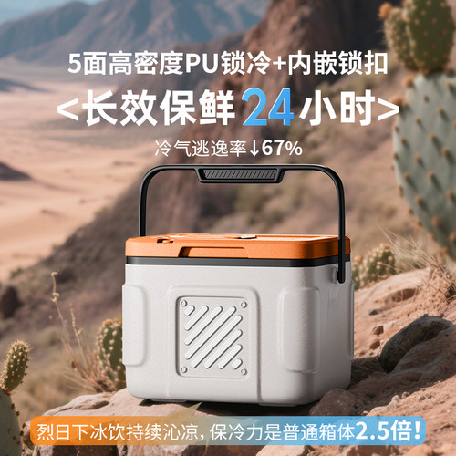 冰大师6L赛博保温冷藏箱车载露营食品保鲜家用药箱冰桶炫酷机甲风 - 图1