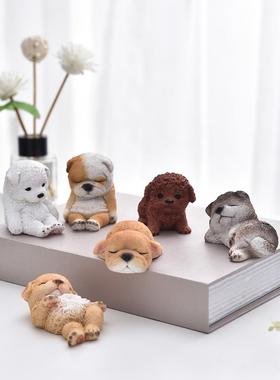 小狗狗摆件创意可爱治愈系女生电脑办公桌面解压汽车载车内装饰品