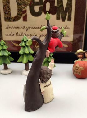 人物装饰品欧式大树摆饰生日礼品感恩礼物工艺品新款树脂摆件桌面