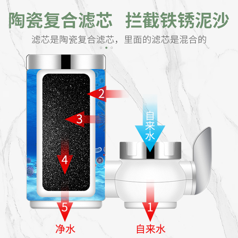 水龙头过滤器嘴自来水家用厨房自来水过滤器前置滤水器净化器防溅 - 图2