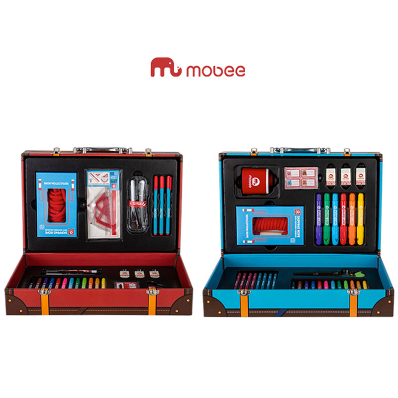 mobee小象学习用品作业工具彩绘笔 mobee文具礼盒/绘画套装