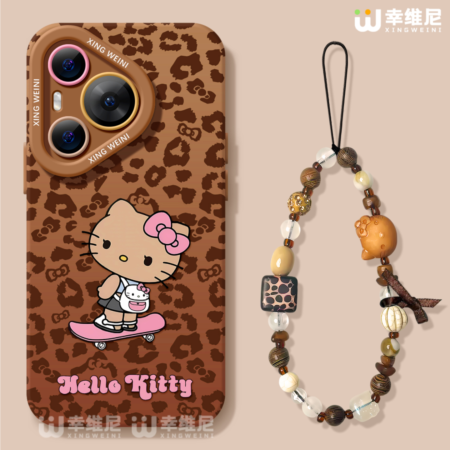 适用华为Pura80手机壳女款pura70pro保护套p40新款ultra硅胶30防摔50pro全包p70豹纹小猫p60art软p50外p80pro - 图2