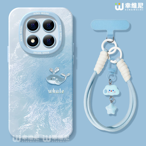 适用红米note15pro手机壳女款note14保护套小米note13硅胶Turbo4防摔112pro全包note10软11个性鲸鱼12turbo外 - 图1