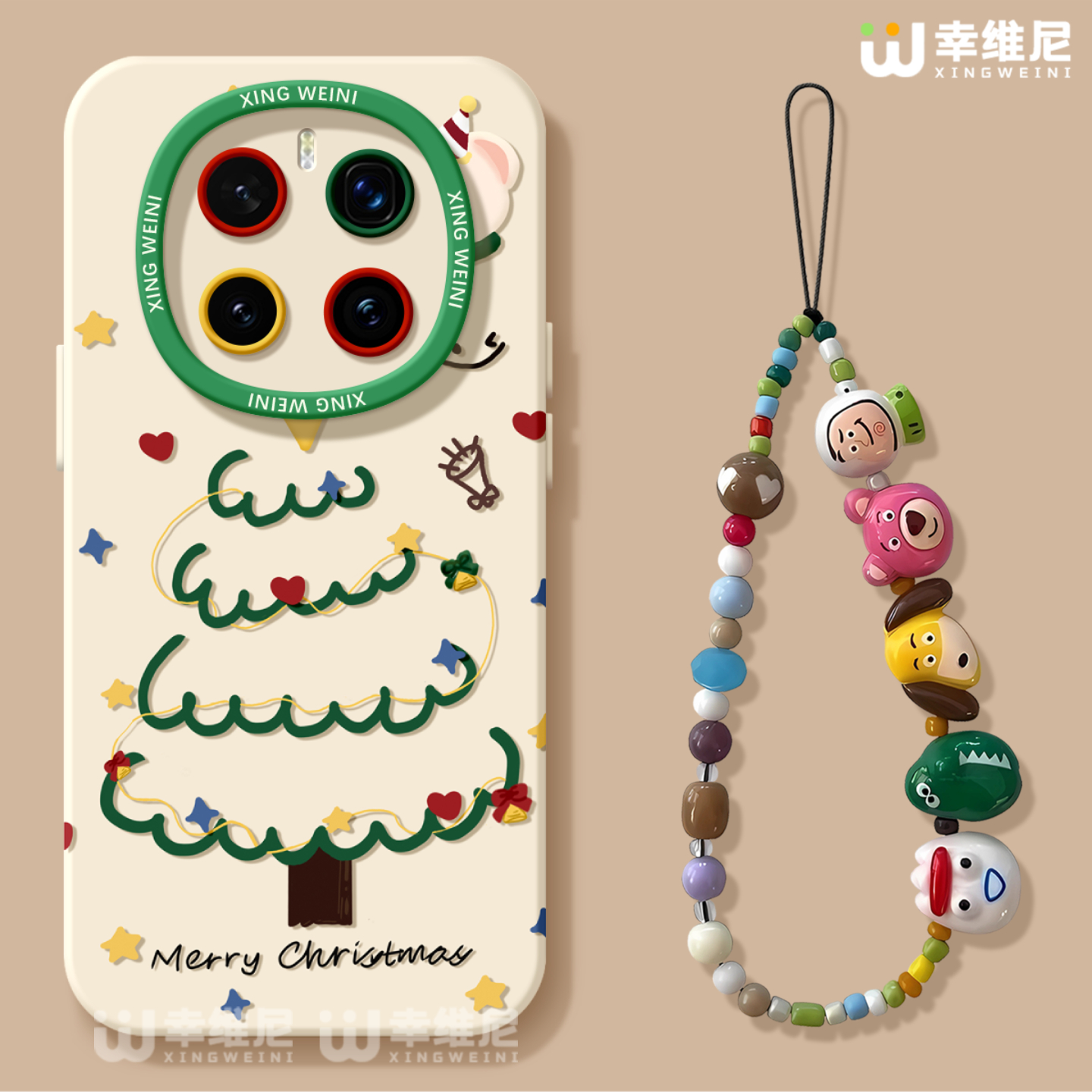 适用荣耀magic8手机壳女款magic5保护套圣诞款magic6至臻版全包防摔硅胶4por圣诞树magic7保时捷3软magic8pro - 图2