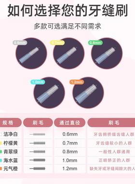 L型牙缝刷进口钢丝正畸牙刷牙间刷牙齿矫正软毛齿间隙刷