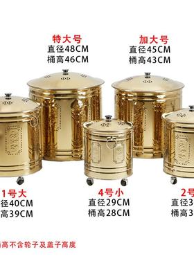 不锈钢烧纸桶烧金桶家用元宝烧纸炉盆化宝桶烧纸钱桶室内烧钱纸盆