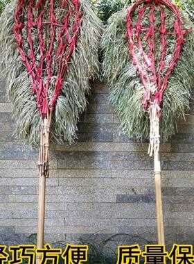 塑料丝竹制大扫把环卫扫帚马路工地水泥厂物业加油站地坪清洁工具