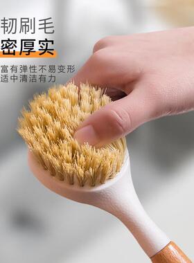 Edo厨房用刷锅刷家用长柄洗碗洗锅刷厨房多功能清洁刷木柄刷子