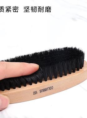 日本鞋刷子猪鬃毛擦皮鞋神器专用打鞋油用刷清洁上油抛光