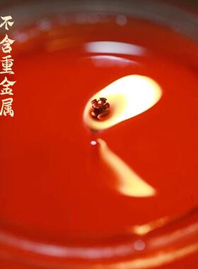 平口莲花菠萝酥油灯玻璃佛灯无烟佛前供佛灯家用7天蜡烛长明灯