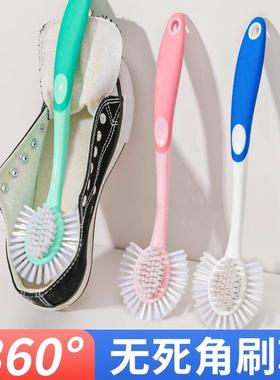 鞋刷洗鞋刷子无死角长柄五面多功能家用鞋刷专业不伤鞋软毛硬刷子