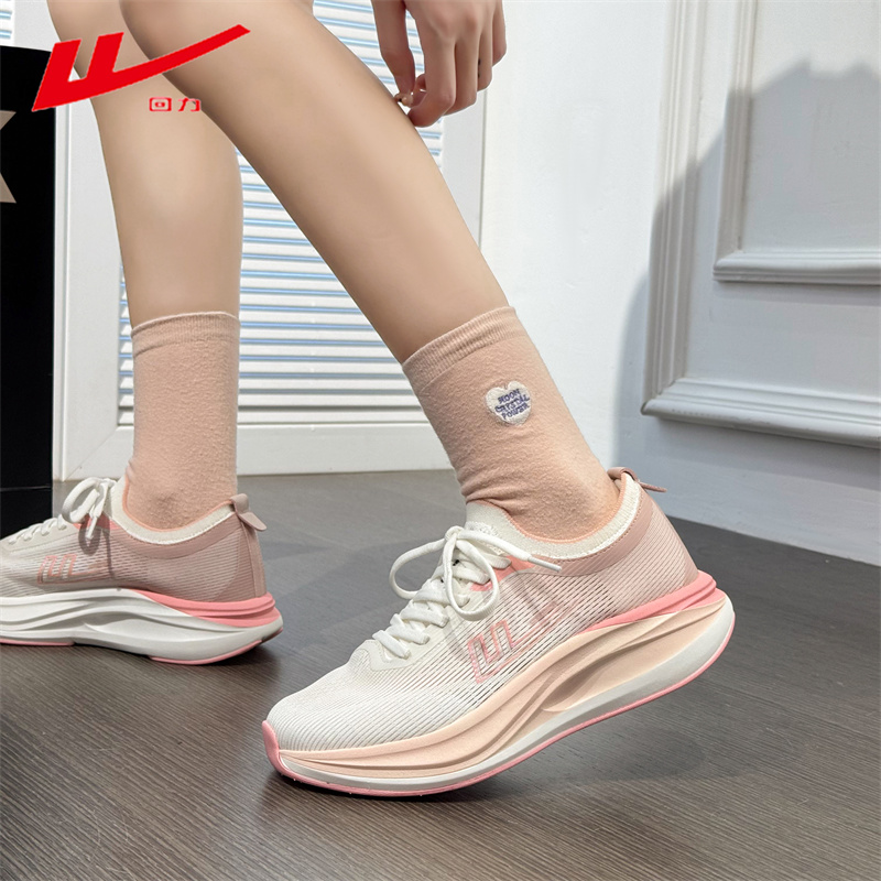 Warrior/回力女鞋2025新款秋季厚底百搭运动鞋时尚休闲网面健步鞋 - 图0