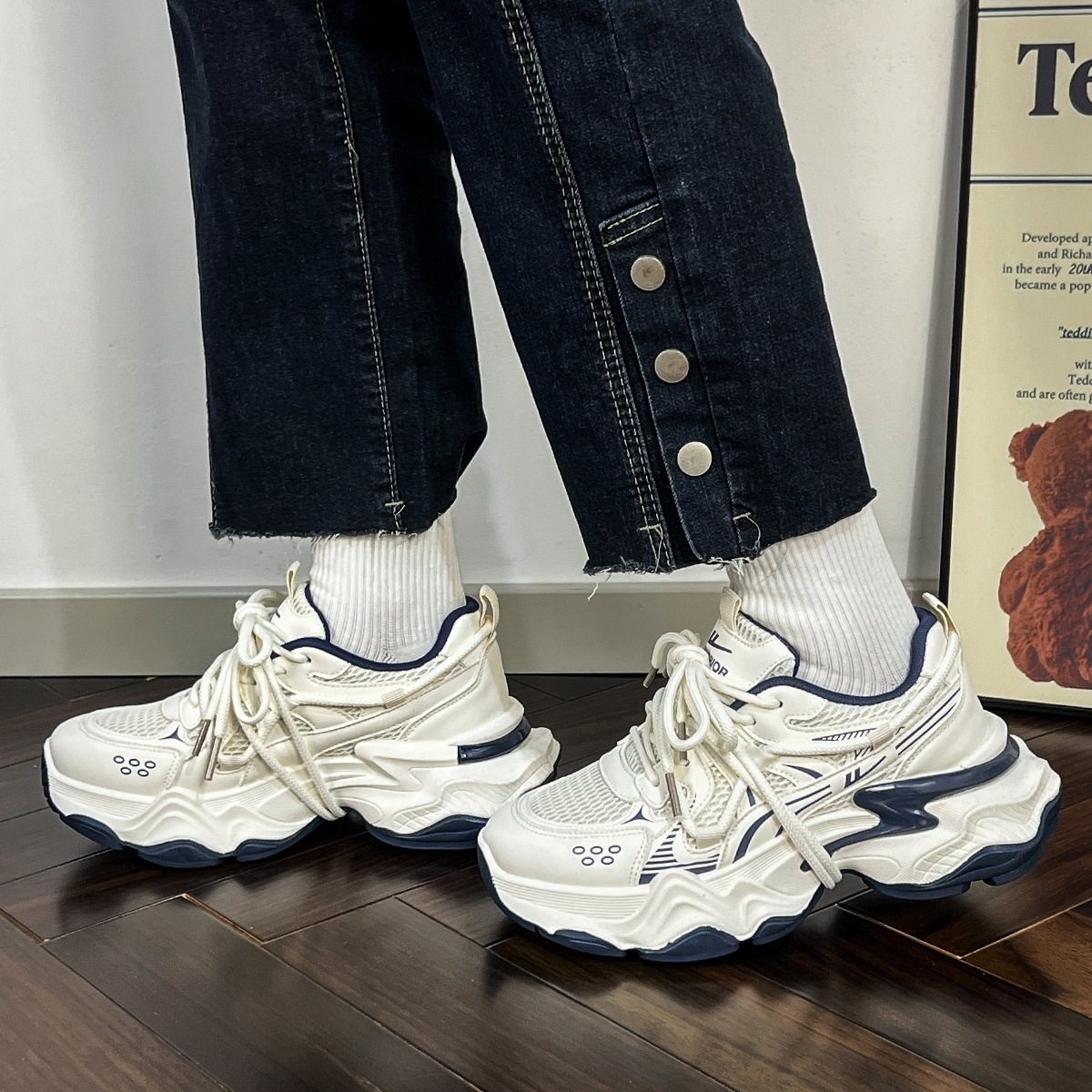 Warrior/回力女鞋2025新款秋季厚底百搭运动鞋时尚休闲学生老爹鞋,淘宝优惠券,粉丝福利购,淘宝优惠卷