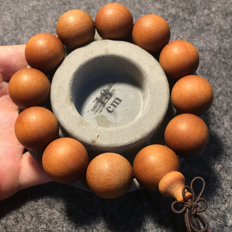 抖音同款巴布亚老山檀香20mm 10手链 傲彩手串/宝珠