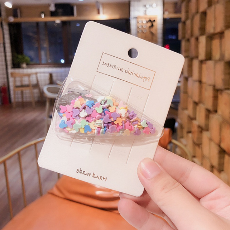 抖音新款pvc小星星糖果树脂款bb夹 傲彩发饰